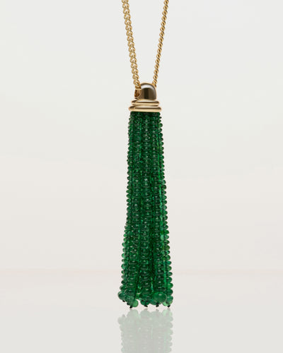 Emerald Dormir Tassel Pendant