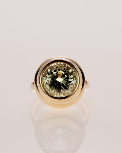 5.72ct Mint Tourmaline Pillow Ring